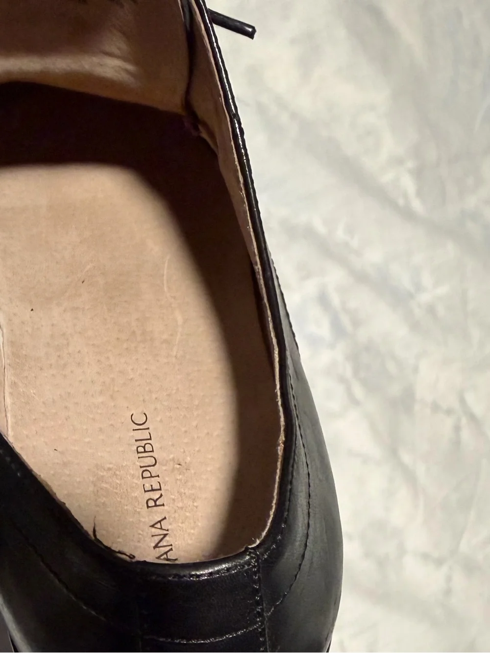 Banana Republic Black Leather Derby Dress Shoes size 11M